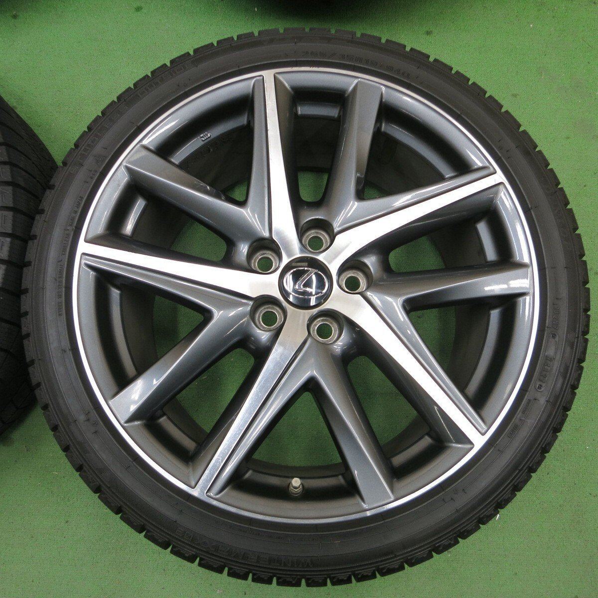 センサー付！バリ溝！22年！9.5分★レクサス GS Fスポーツ 純正 235/40R19 265/35R19 スタッドレス ダンロップ ウインターマックス03 19インチ PCD114.3/5H★5021702ナス