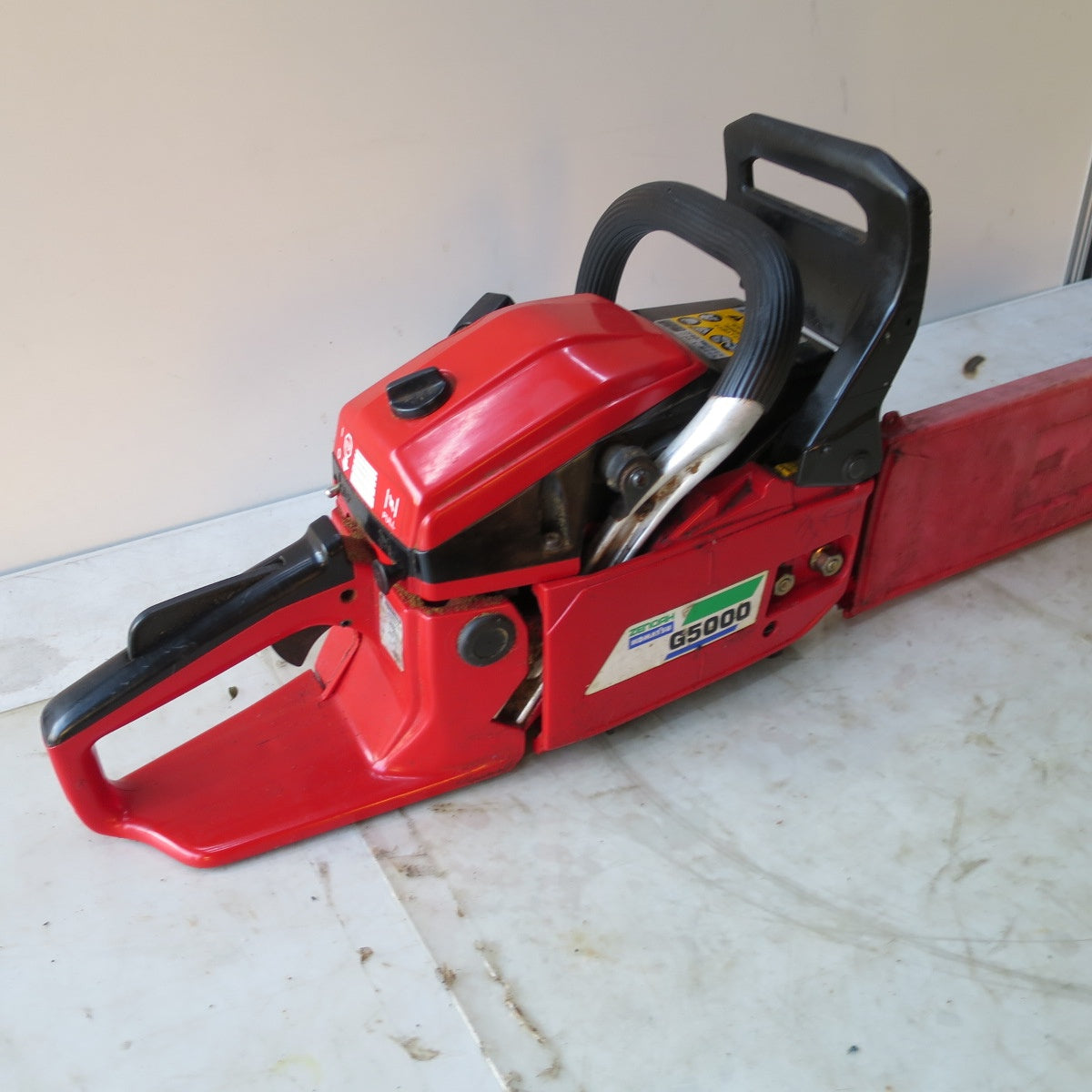 [送料無料] ◆ゼノア エンジン チェンソー G5000 切断機 電動 工具 チェーンソー ZENOAH ジャンク品◆