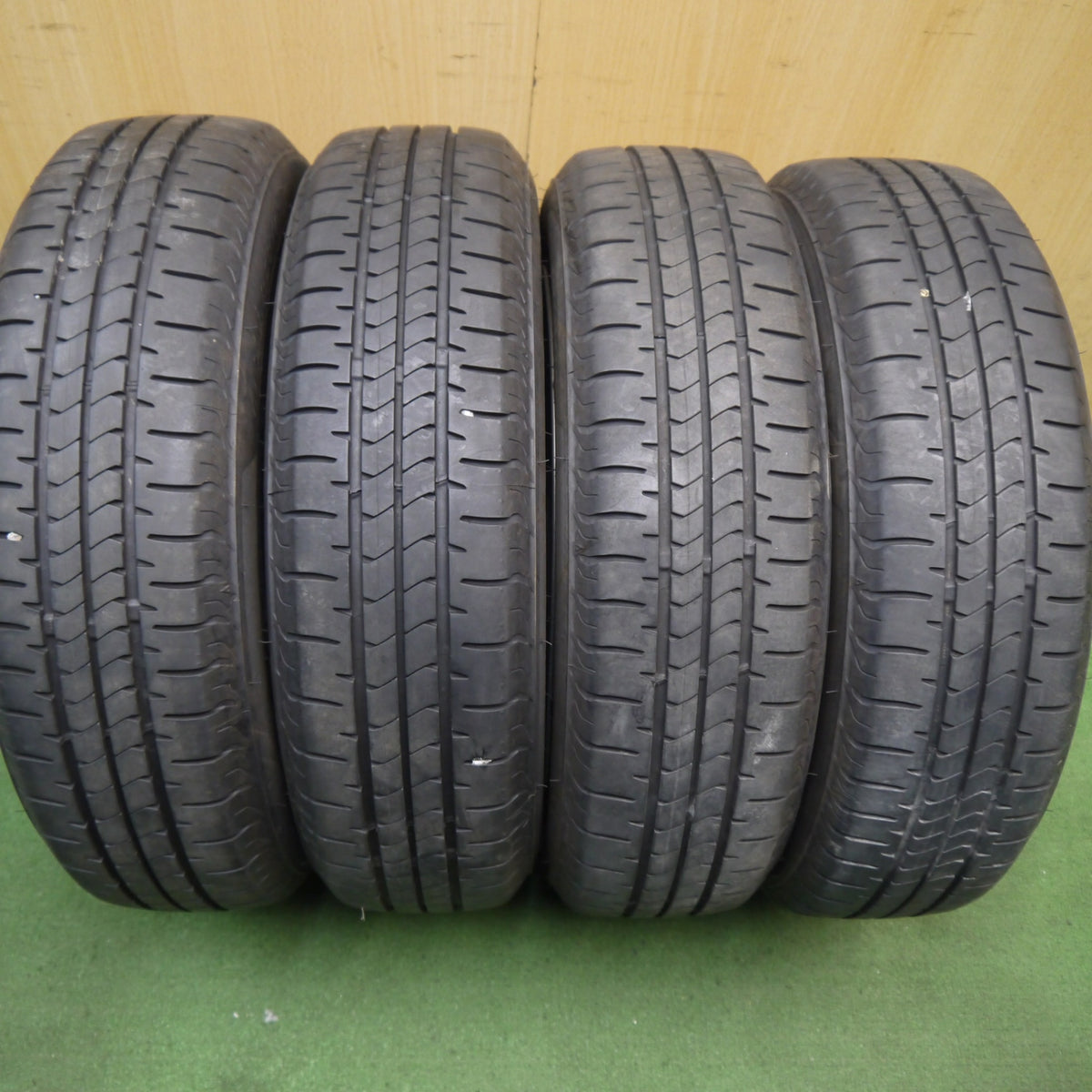 バリ溝！25年！9分◎スズキ HE33S アルト ラパン 純正 スチール 155/65R14 ブリヂストン NEWNO ニューノ 14インチ PCD100/4H◎6090401Hノ
