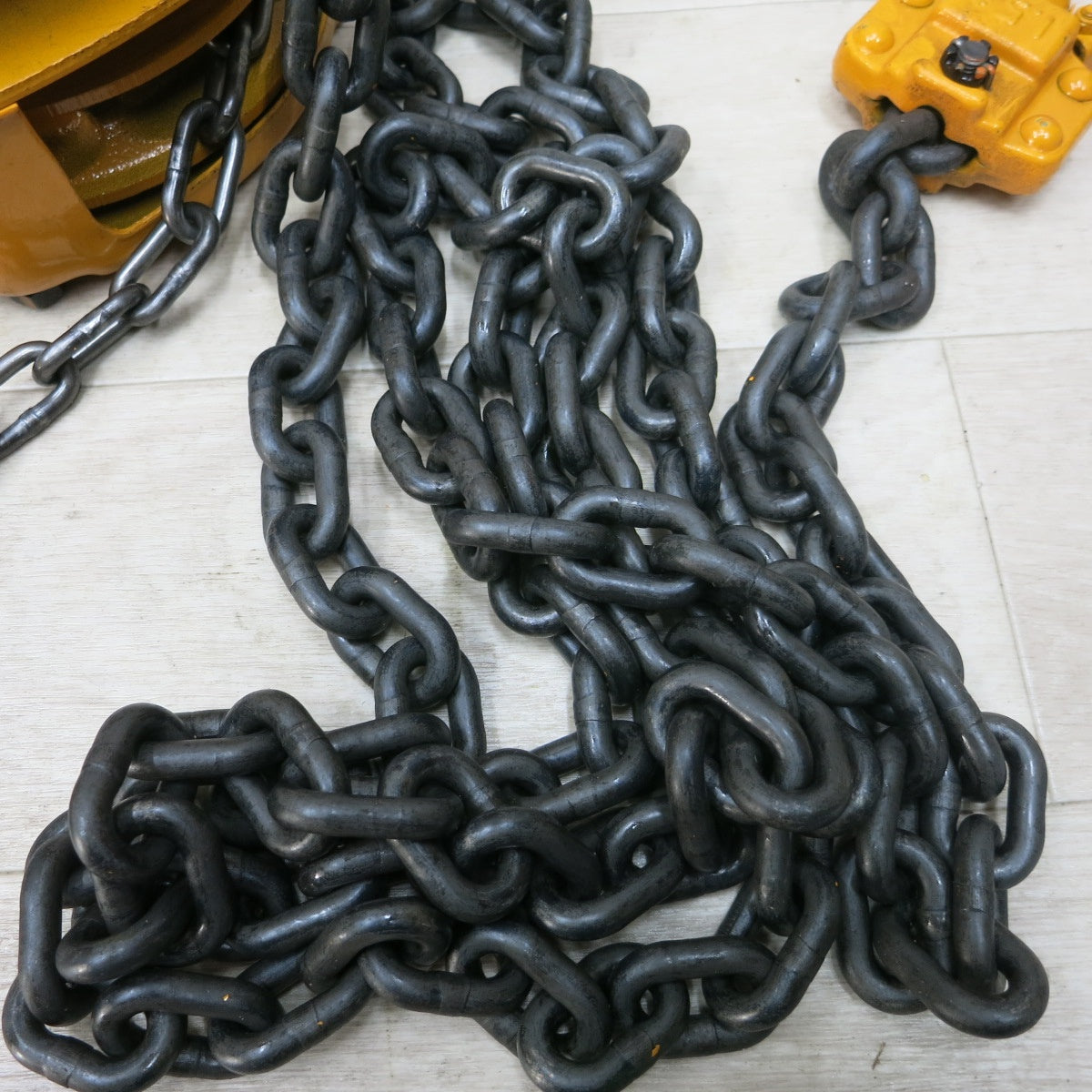 [送料無料] 未使用◆KITO キトー 手動式 チェーン ブロック M3型 1 1/2t 1.5ton 1.5トン 揚程 荷締め機 ガッチャ ホイスト ②◆
