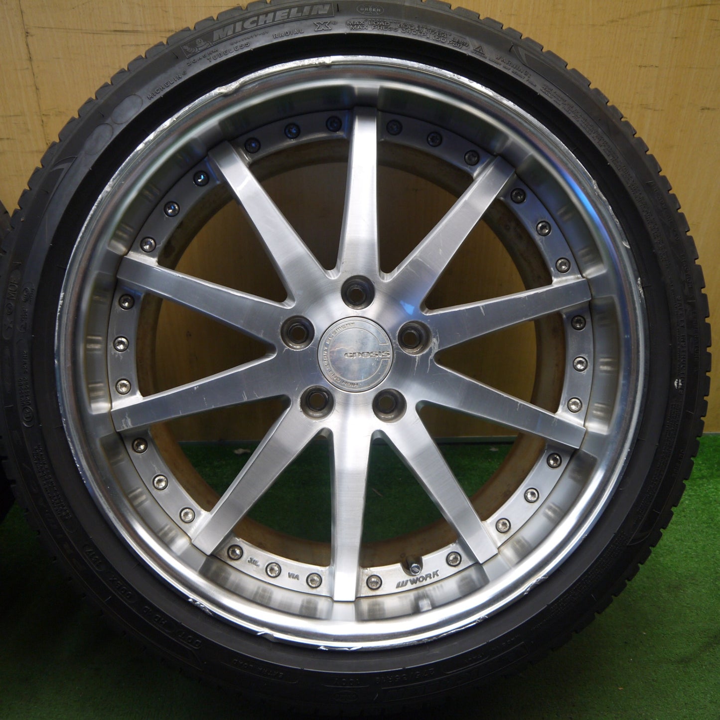 バリ溝！24年！9.5分以上★WORK GNOSIS GS1 225/35R19 275/35R19 ワンリ SPORT macro SA302 ミシュラン プライマシー3 ワーク グノーシス 19インチ PCD114.3/5H★5100704Hノ