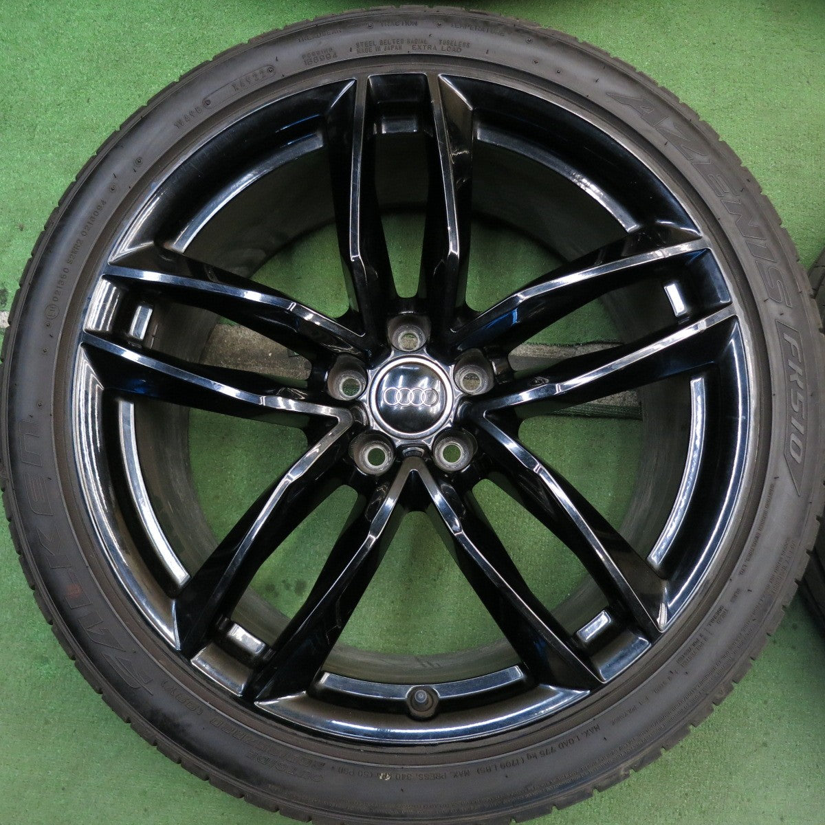 バリ溝！22年！9.5分◎アウディ A6 S6 純正 265/35R20 ファルケン アゼニス FK510 20インチ PCD112/5H◎6082709HAノ
