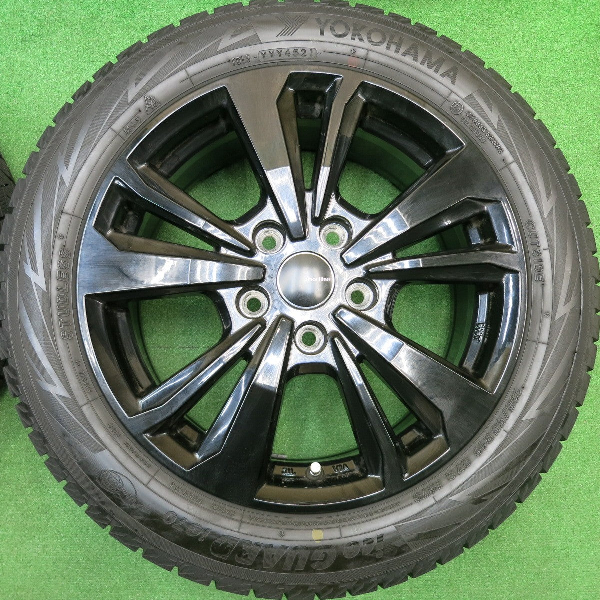 バリ溝！21年！9.5分★MINI ミニ 等 smartline 365 195/55R16 スタッドレス ヨコハマ アイスガード iG70 スマートライン 16インチ PCD112/5H★5112502HAス