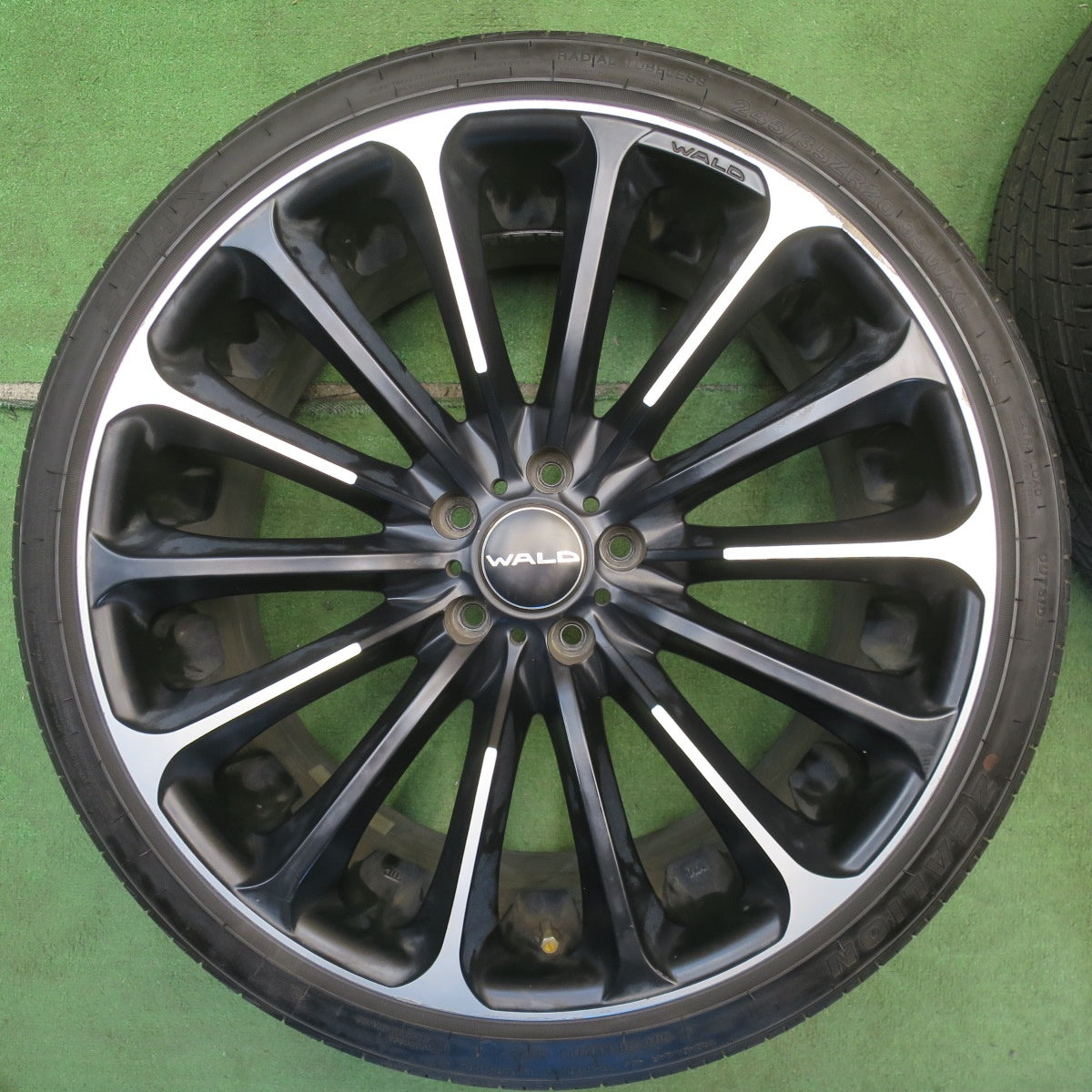 バリ溝！22年！9分★WALD PORTOFINO P21C 245/35R20 ZEALION ZMAX ヴァルド ポルトフィーノ 20インチ PCD114.3/5H★6052602NJノ