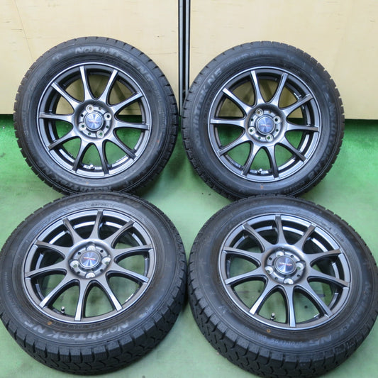 バリ溝！23年！キレイ！9.5分以上★スタッドレス 185/60R15 オートバックス ノーストレック N5 VELVA CHARGE ヴェルヴァ チャージ 15インチ PCD100/4H★5111301TTス