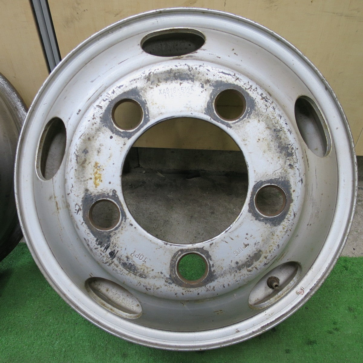 4本価格★トラック TOPY スチール ホイール 16インチ トピー 16×5.5K 115-9TC PCD208/5H★6042401ナホ