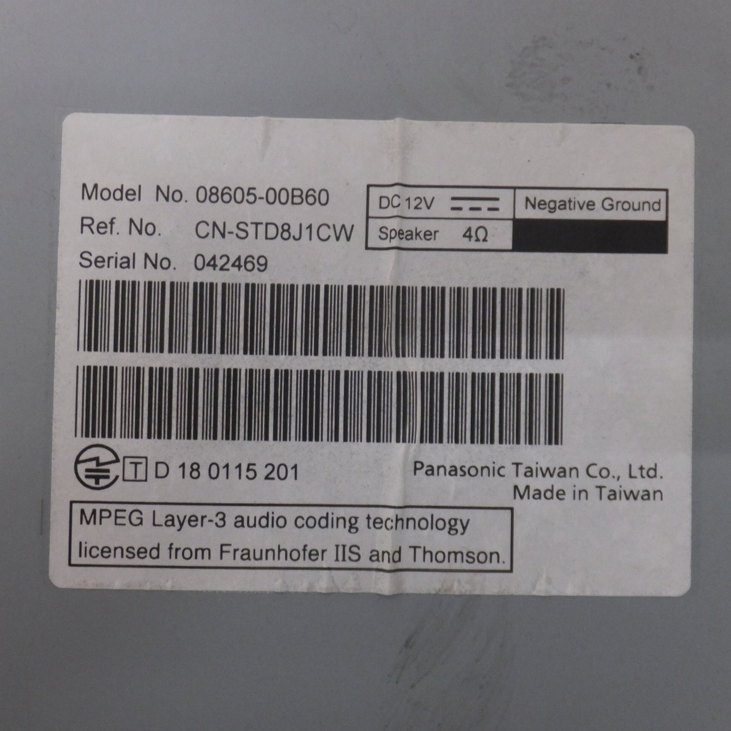 [送料無料] 現状品★パナソニック製 トヨタ 純正 SDナビゲーション NSCN-W68 08605-00B60　セキュリティロック(49)★