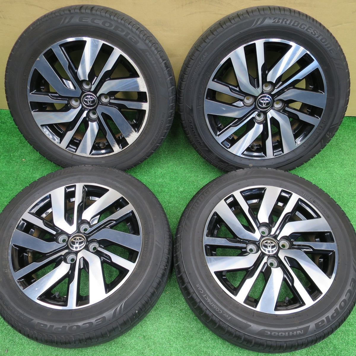 バリ溝！9分★トヨタ タンク ルーミー 純正 165/65R14 ブリヂストン エコピア NH100C 14インチ PCD100/4H★5120602NKノ