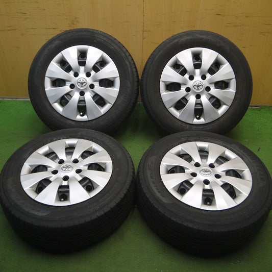 *送料無料* バリ溝！8.5分★トヨタ ヴォクシー 純正 スチール 195/65R15 グッドイヤー イーグル RVF ECO 15インチ PCD114.3/5H★4060508Hノ