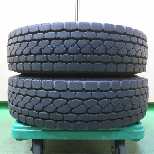 ほぼ未使用！25年！2本★トラック タイヤ 225/80R17.5 123/122L ブリヂストン エコピア M801 Ⅱ ミックス オールシーズン 17.5インチ★5103002イスタ