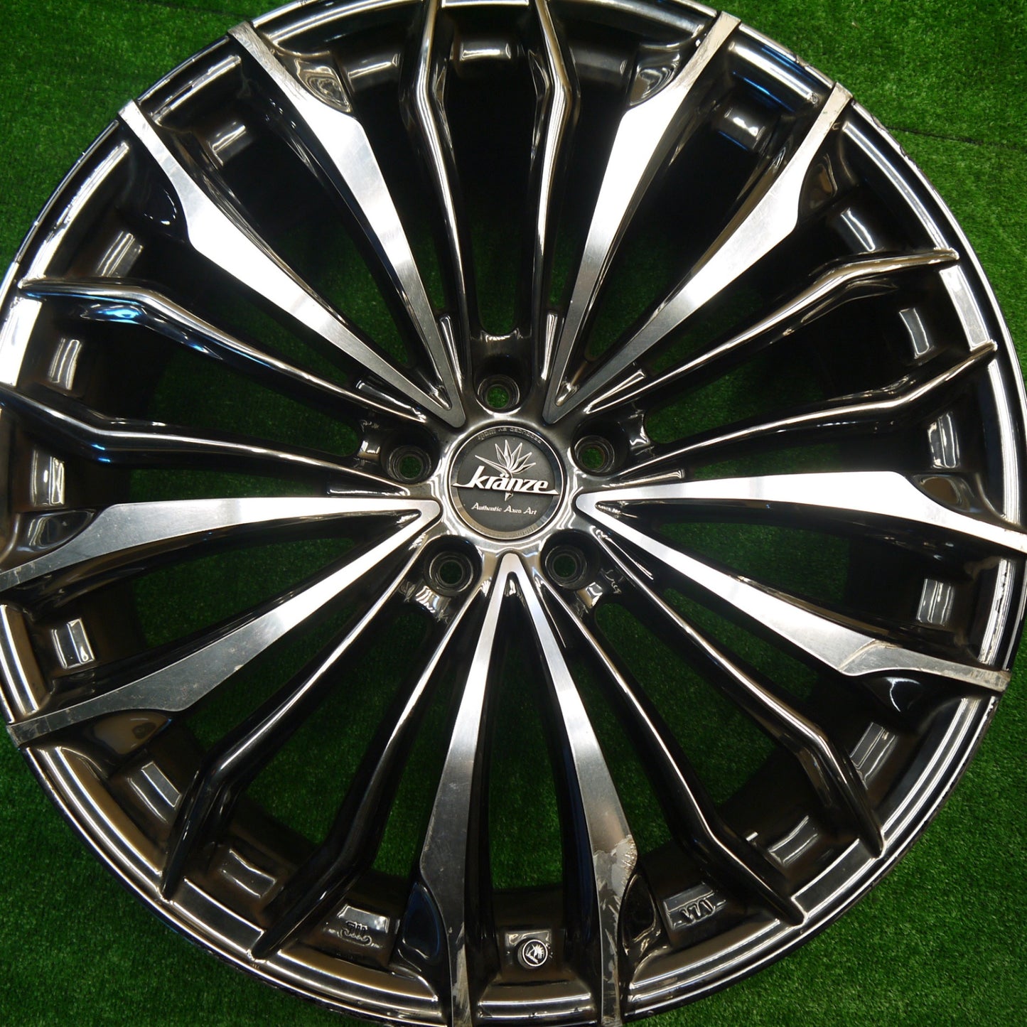 4本価格★Kranze Felsen 358EVO weds 21インチ ホイール 21×8.5J クレンツェ フェルゼン 358 エボ PCD114.3/5H 現状品★5100805Hホ