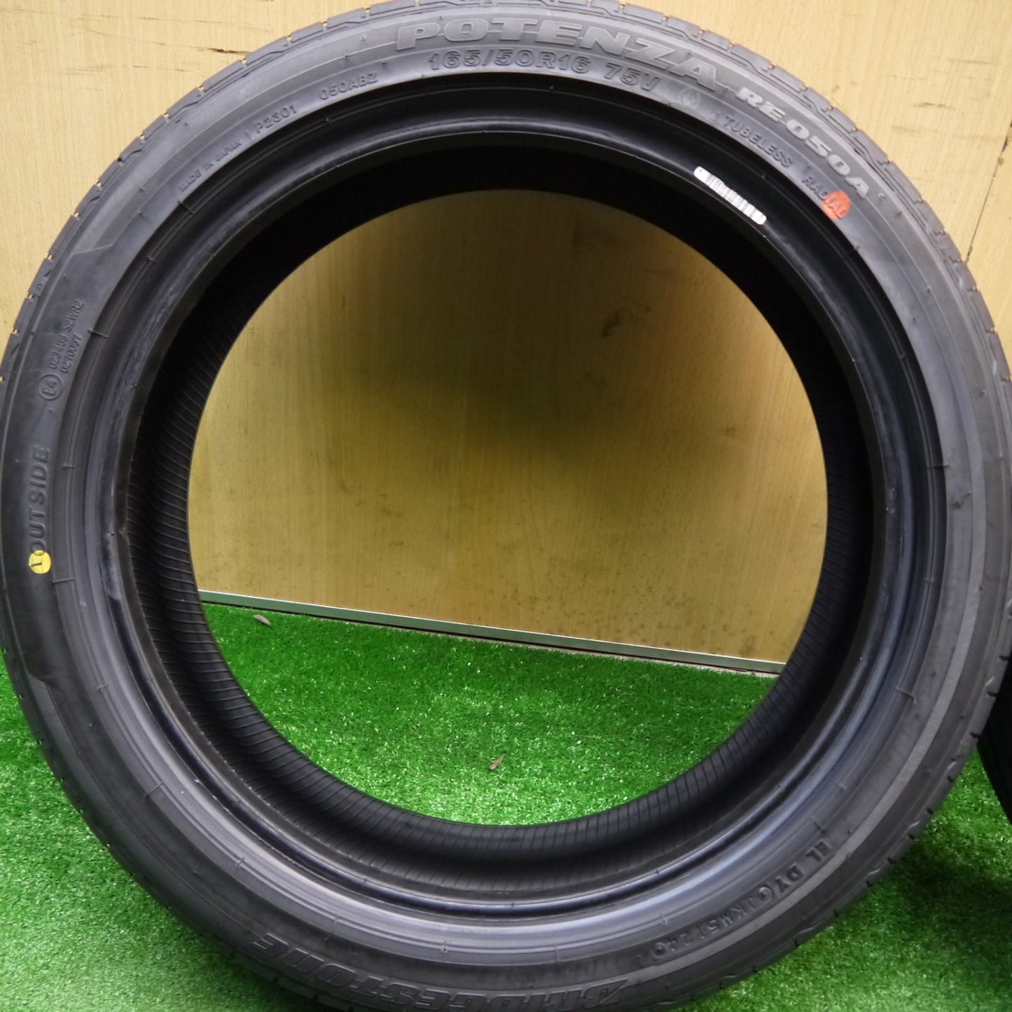 新車外し！24年★165/50R16 ブリヂストン ポテンザ RE050A タイヤ 16インチ N-BOX コペン ワゴンR ムーヴ キャスト 等★5112501Hノタ