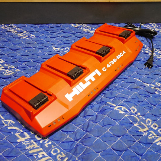[送料無料] ☆HILTI ヒルティ マルチ チャージャー 4個口 充電器 C4/36-MC4 01 7.2V-36V 電動 工具に 100V③☆