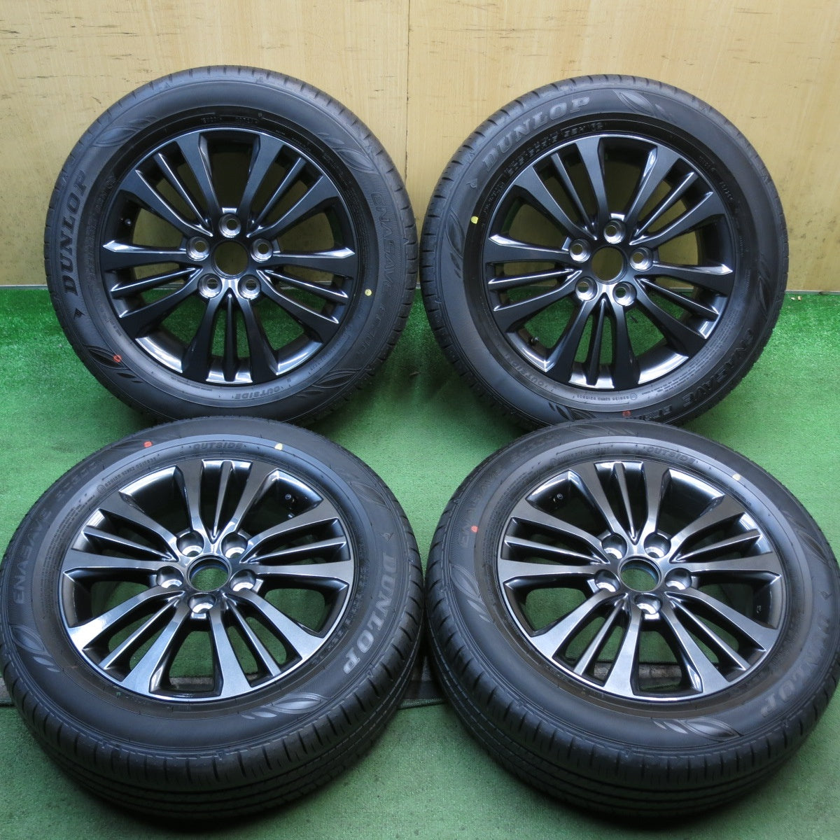 新車外し！26年◎トヨタ 90系 ノア ヴォクシー S-G 純正 ENKEI 205/60R16 ダンロップ エナセーブ EC300+ 16インチ エンケイ PCD114.3/5H◎6083103KKノ