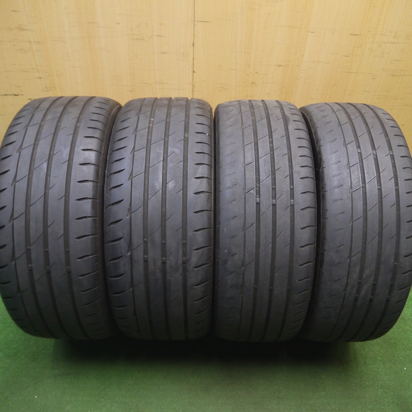 [送料無料] 4本価格！22年★ベンツ Cクラス W205 純正 AMG 225/45R18 245/40R18 ブリヂストン ポテンザ RE004 アドレナリン 18インチ PCD112/5H★5021003Hノ