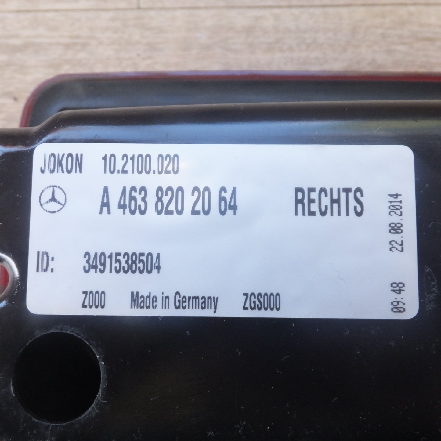 [送料無料] 新車外し★メルセデスベンツ Mercedes-Benz 純正 Gクラス W463 テールランプ JOKON A463 820 19 64　A463 820 20 64 L R セット★