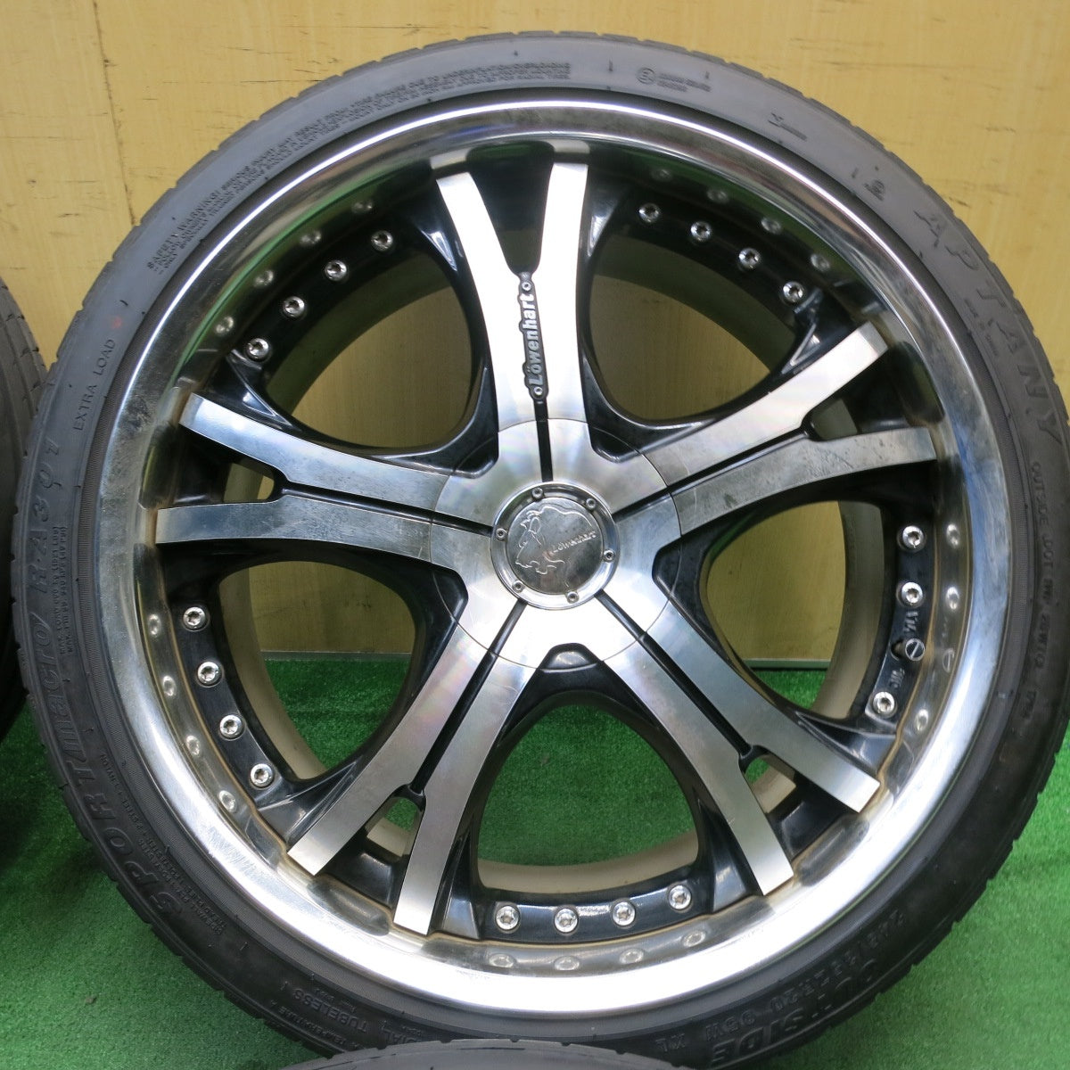 バリ溝！24年！9分★Lowenhart 245/35R20 アプタニー SPORT macro RA301 レーベンハート 20インチ PCD114.3/5H★5051206AKノ