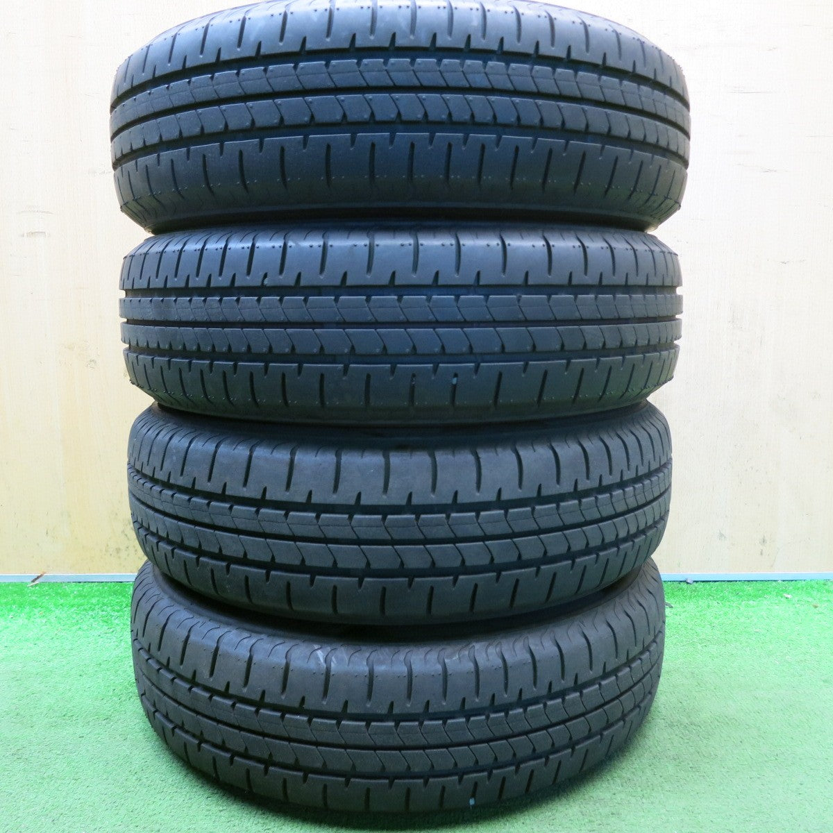 バリ溝！25年！ほぼ10分◎155/65R13 ブリヂストン NEWNO スチール ホイール ニューノ 13インチ PCD100/4H◎6082706HAノ