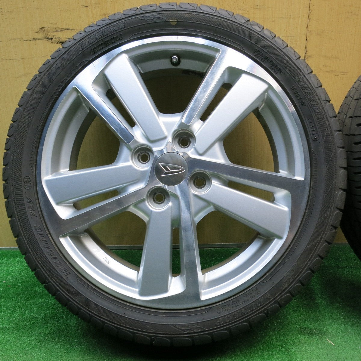 タイヤほぼ未使用！24年★ダイハツ LA400K コペン 純正 165/50R16 ダンロップ エナセーブ EC204 16インチ PCD100/4H★5042502NJノ