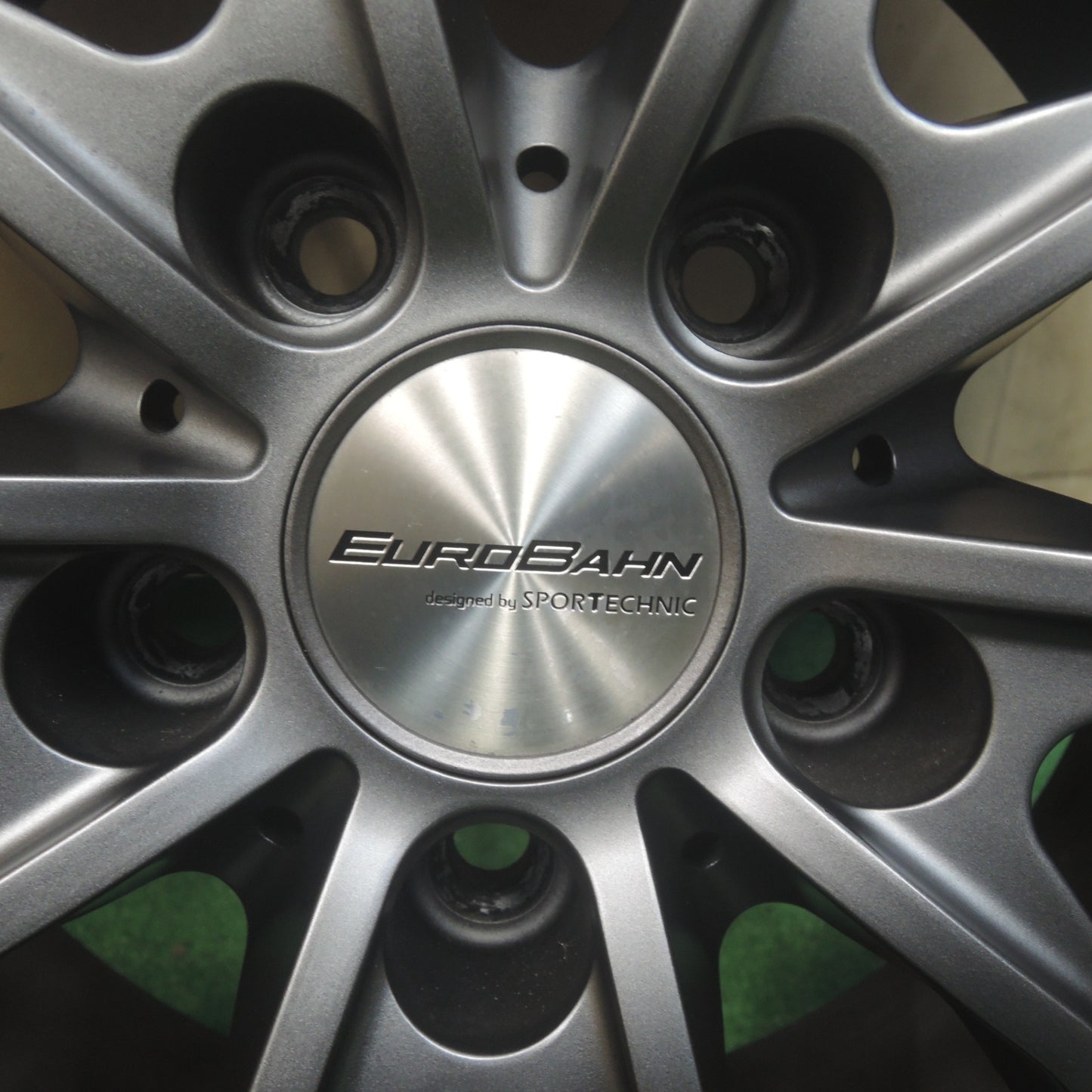 *送料無料* 超バリ溝！キレイ！ほぼ10分★BMW 等 EUROBAHN SPORTECHNIC 205/55R16 スタッドレス ピレリ アイスアシンメトリコ スポーツテクニック PCD120/5H★4071605SYス