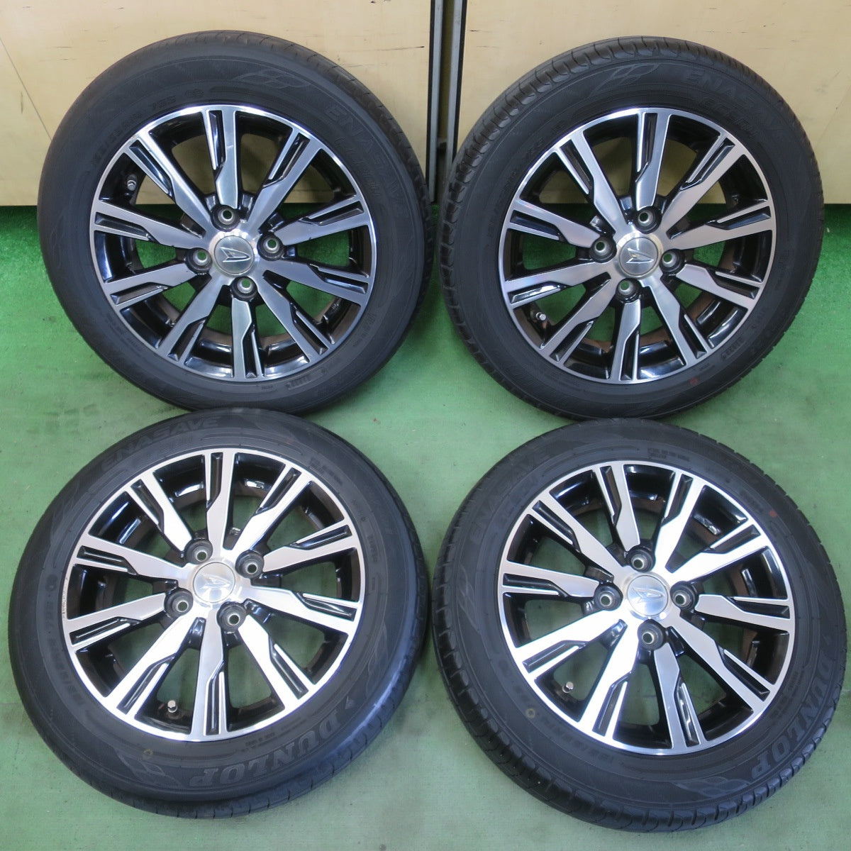 4本価格！23年★ダイハツ LA600S タント カスタム 純正 155/65R14 ダンロップ エナセーブ EC204 14インチ PCD100/4H★6042711イノ