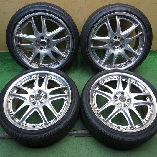 バリ溝！22年！9.5分◎プリウス 等 RAYS VOLK RACING GT-V 215/40R18 グッドイヤー イーグル LS2000 レイズ ボルク レーシング 18インチ PCD100/5H◎6080402AKノ