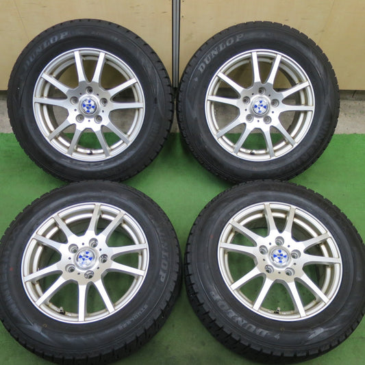 バリ溝！9分★スタッドレス 195/65R15 ダンロップ ウインターマックス WM02 GMach 15インチ PCD114.3/5H★6022305TTス