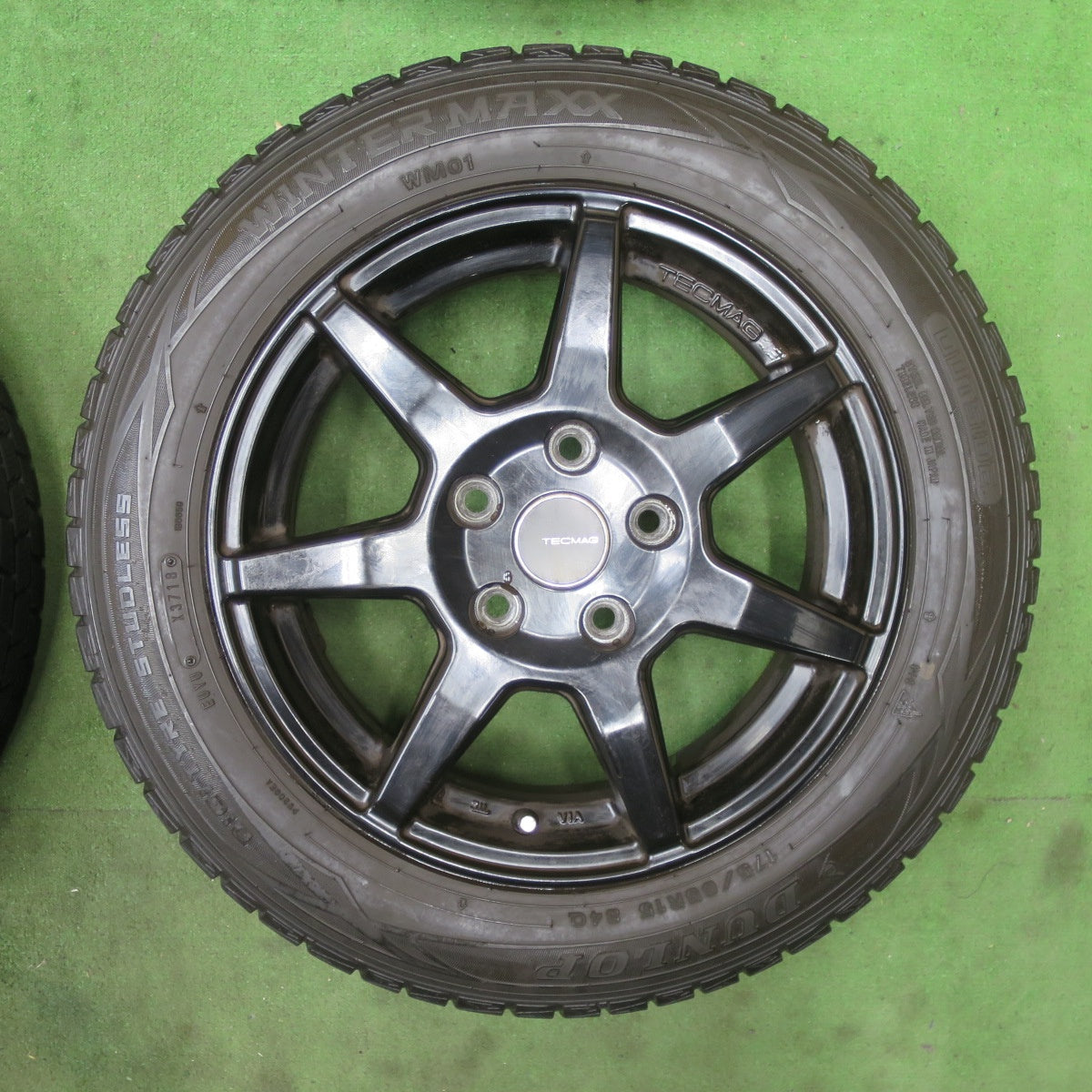 4本価格★MINI 等 TECMAG 207R 175/65R15 スタッドレス ダンロップ ウインターマックス WM01 テクマグ 15インチ PCD112/5H★5111101TTス