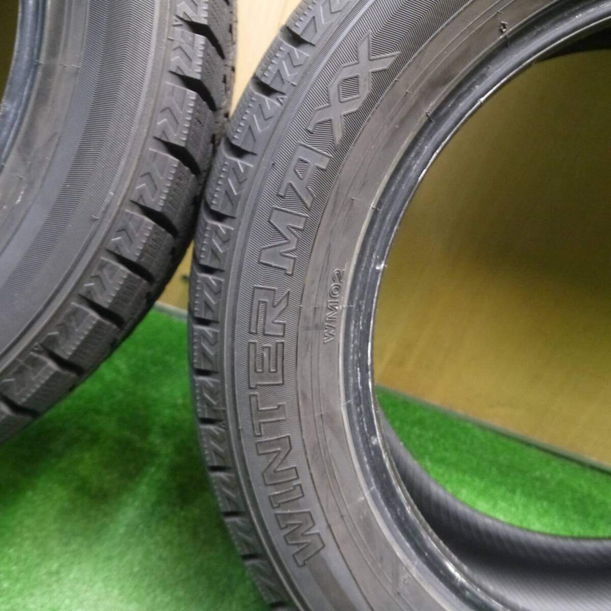 バリ溝！21年！9.5分！2本★スタッドレス 225/55R17 ダンロップ ウインターマックス WM02 タイヤ 17インチ XV フォレスター アルファード ヴェルファイア等★5010602Hスタ