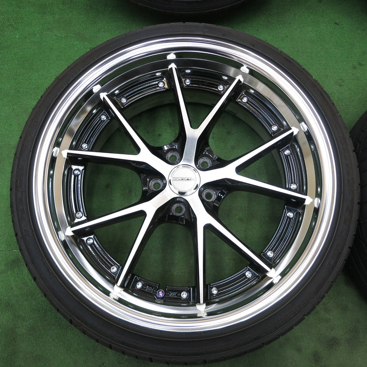 バリ溝！23年！キレイ！9.5分★MAVERICK MV-905S SL スーパー フランジ 245/35R20 ウィンラン R330 グッドイヤー イーグル LS EXE マーベリック 20インチ PCD114.3/5H★5072905ナノ