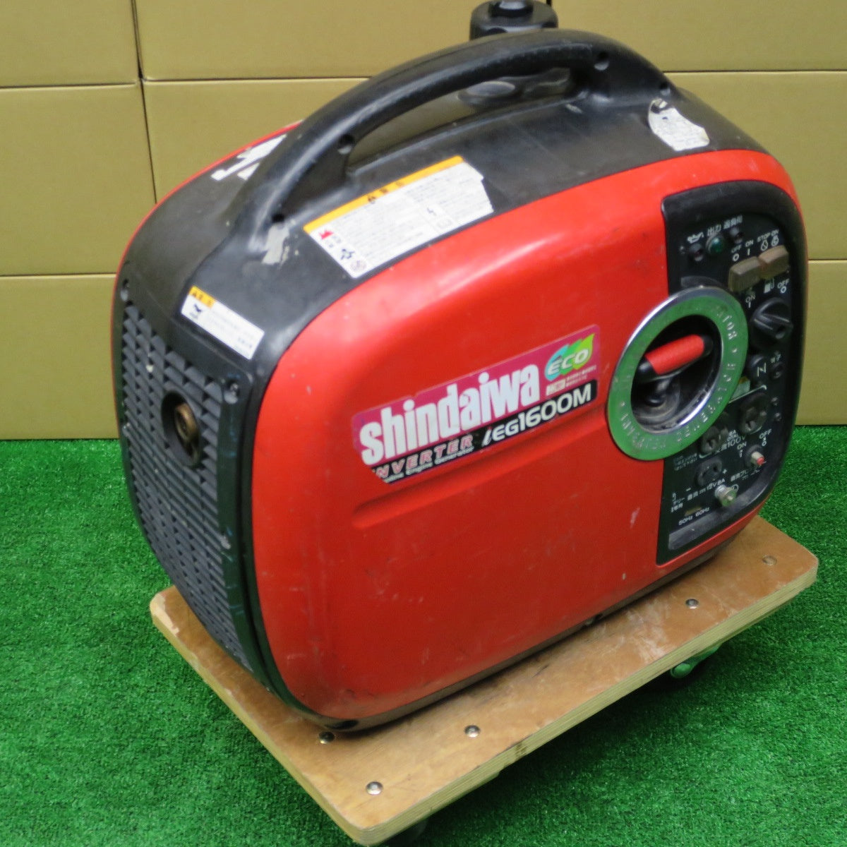 [送料無料] ◆新ダイワ インバータ 発電機 iEG1600M-Y ガソリン エンジン 1.6kVA やまびこ shindaiwa ジャンク◆