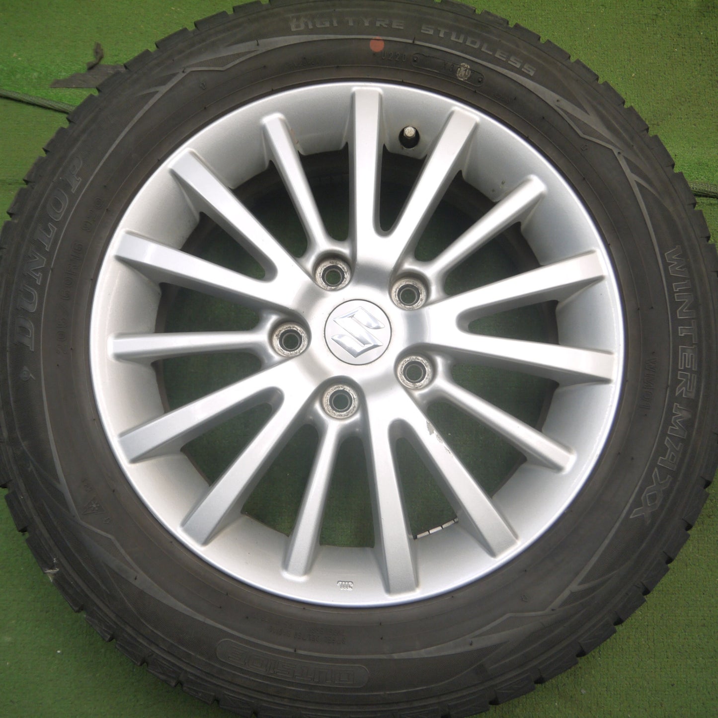 *送料無料* 4本価格★スズキ スイフト スポーツ 純正 205/60R16 スタッドレス ダンロップ ウインターマックス WM01 PCD114.3/5H★4072205Hス