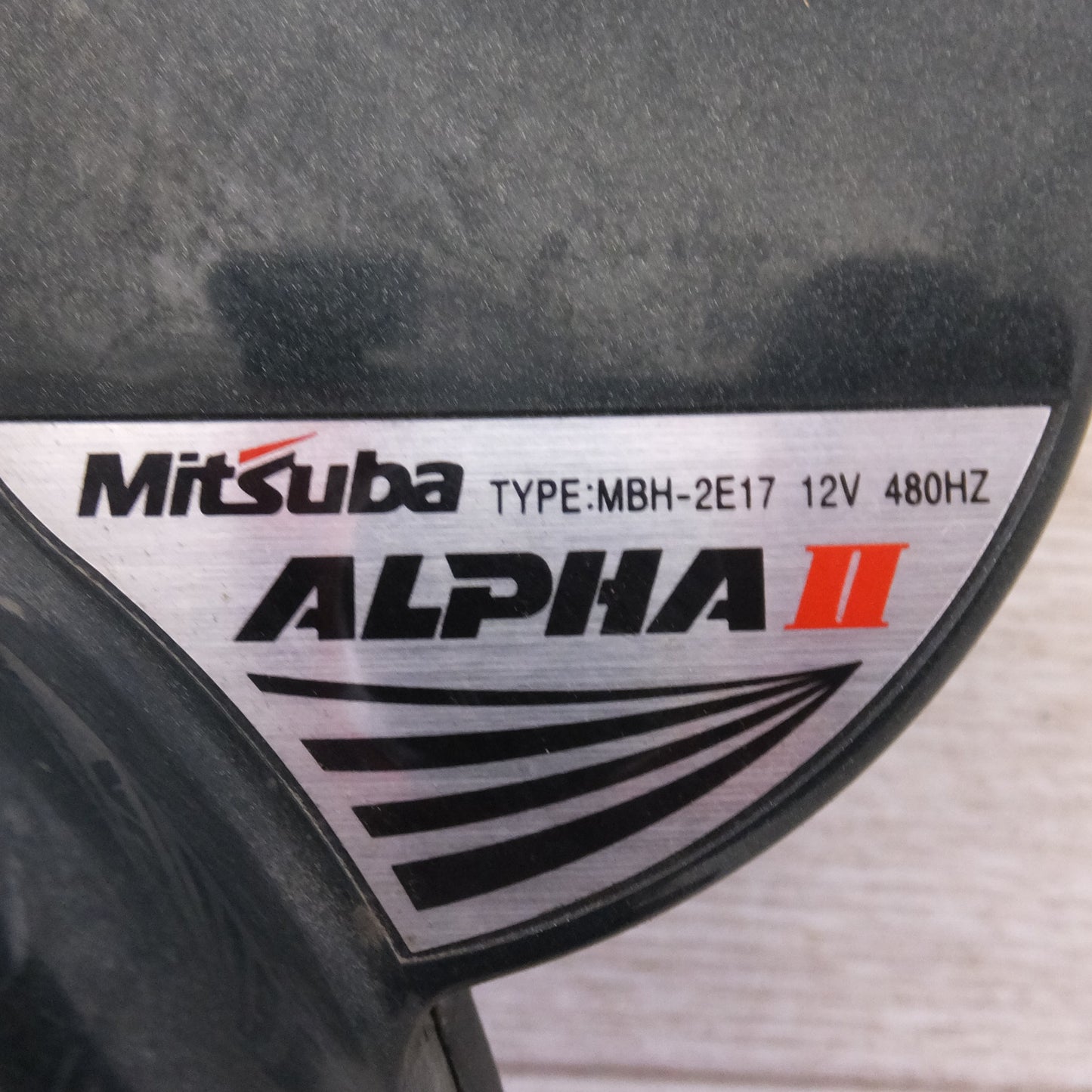 [送料無料] 現状品★ミツバ Mitsuba アルファホーン アルファーII ALPHAII MBH-2E17 グリーン 左 右 セット★
