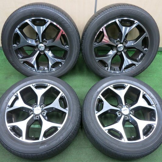 *送料無料* キレイ★スバル フォレスター 純正 225/55R18 ブリヂストン デューラー H/L 400 18インチ PCD100/5H★4042101NJノ