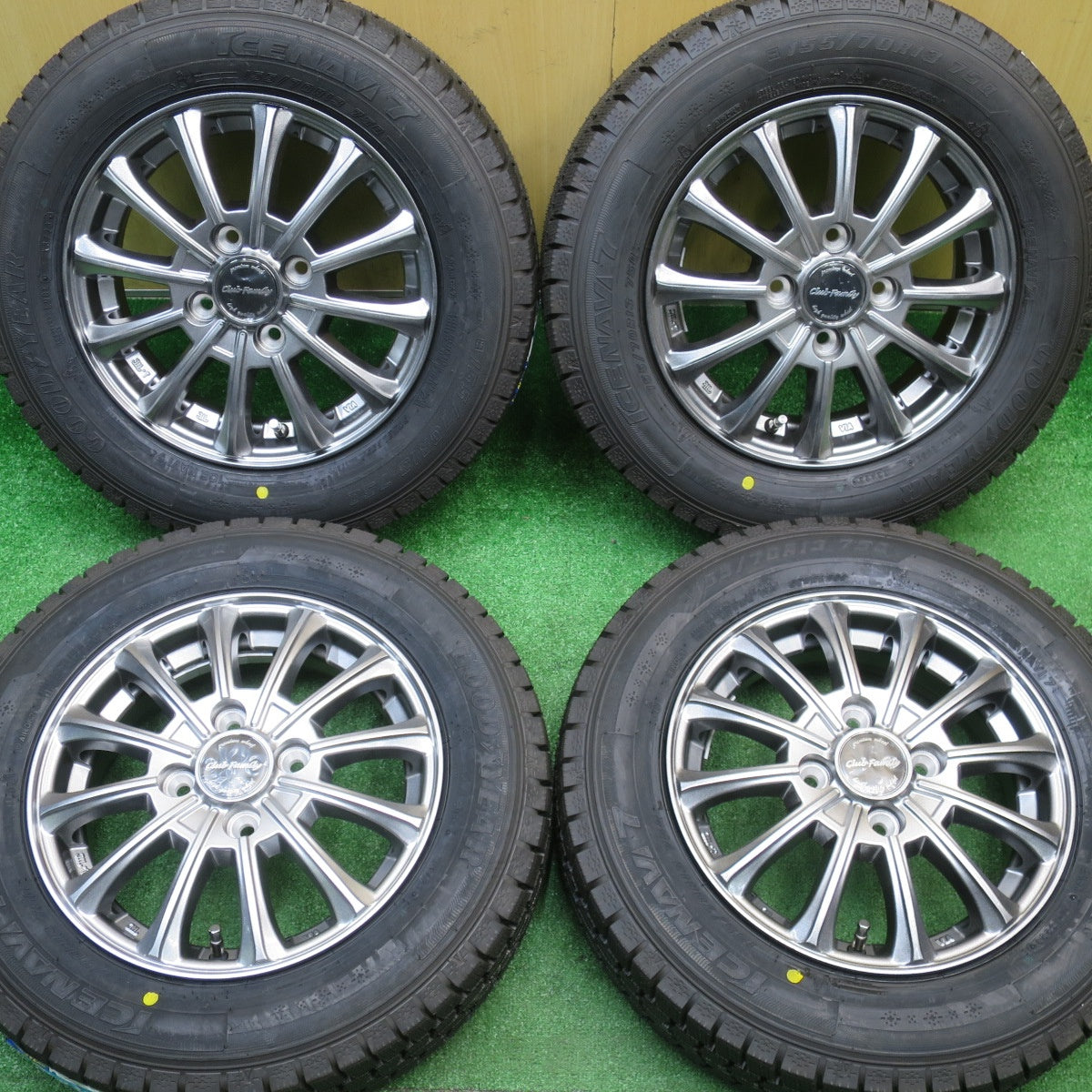 未使用！23年★スタッドレス 155/70R13 グッドイヤー アイスナビ7 Club Family クラブ ファミリー 13インチ PCD100/4H★5110511NJス