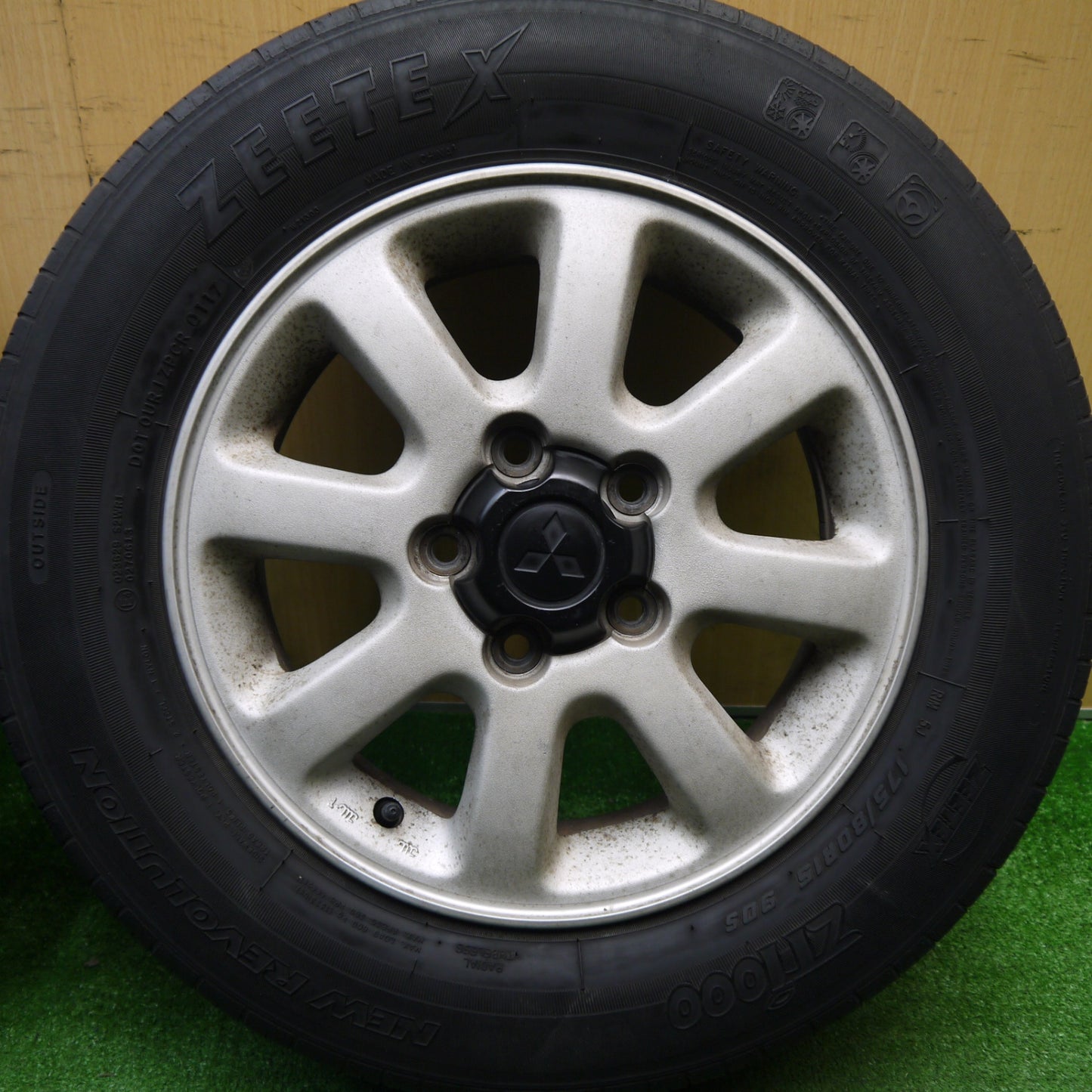 4本価格★三菱 パジェロミニ 純正 175/80R15 ジーテックス ZTiooo NEW REVOLUTION 15インチ PCD114.3/5H★5120506Hノ