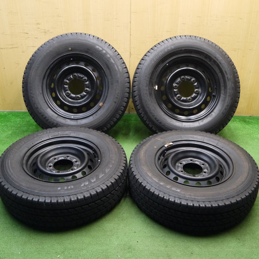 バリ溝！21年！キレイ！9分★トヨタ ハイエース 純正 スチール 195/80R15 107/105L スタッドレス ブリヂストン ブリザック VL1 15インチ PCD139.7/6H★5051201Hス