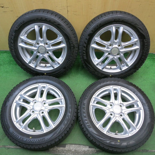 バリ溝！23年！キレイ！9分★スタッドレス 155/65R14 ブリヂストン ブリザック VRX2 Linz 14インチ PCD100/4H★5070507HAス