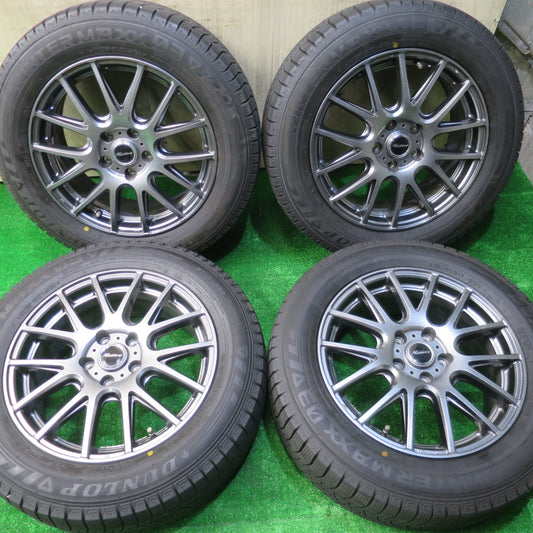 バリ溝！21年！キレイ！9.5分★スタッドレス 215/60R17 ダンロップ ウインターマックス 03 Mistiere ミスティーレ 17インチ PCD114.3/5H★5101103NJス