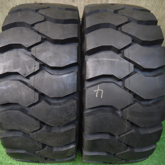 未使用！25年！2本★フォークリフト タイヤ 23×9-10 16PR ダンロップ POWER LIFTER M 21×8/23×9R10★6063005KKノタ