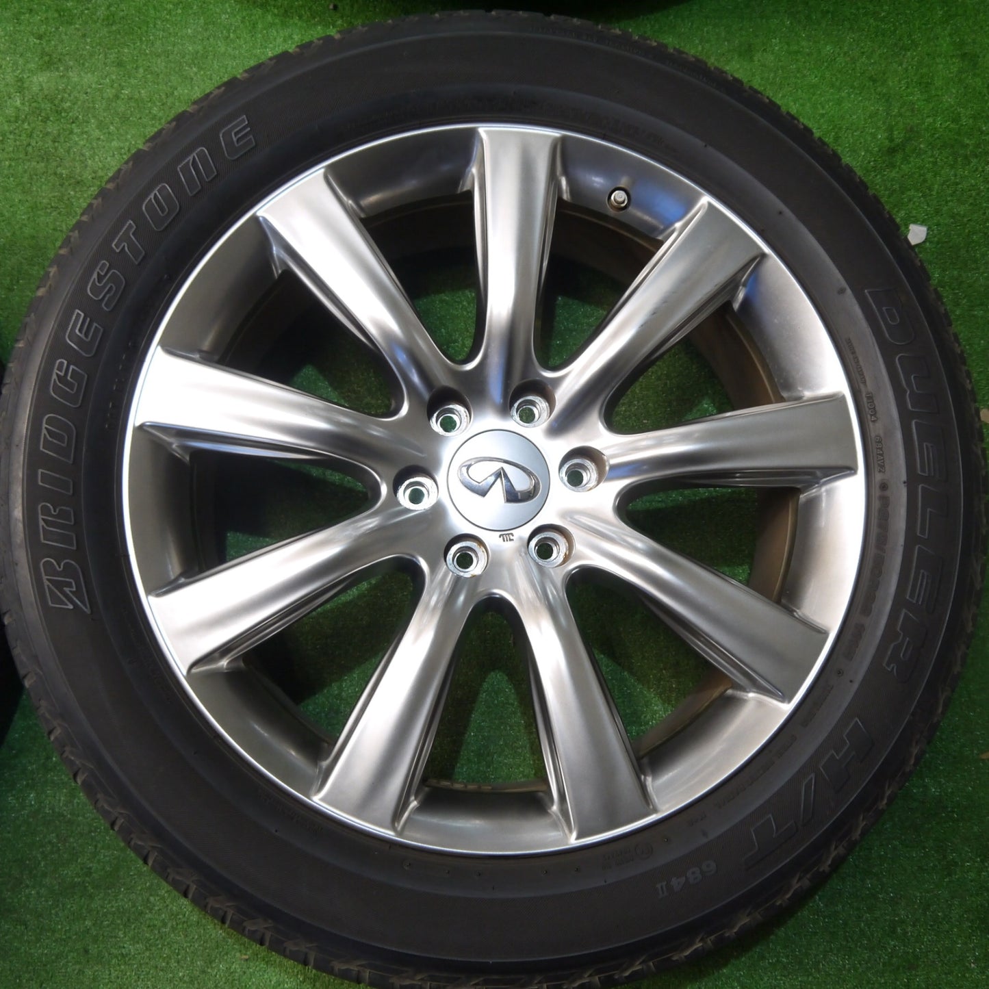 バリ溝！9.5分◎インフィニティ QX56 QX80 純正 RAYS 275/50R22 ブリヂストン デューラー H/T 684Ⅱ ブリヂストン アレンザ A/S 02 22インチ PCD139.7/6H◎6061601KKノ