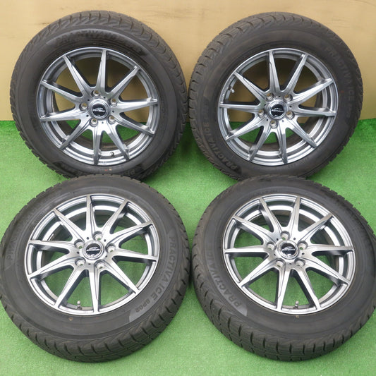 バリ溝！24年！キレイ！9.5分★スタッドレス 205/60R16 プラクティバ BP02 ヨコハマ製 SCHNEIDER MiD シュナイダー 16インチ PCD114.3/5H★6032701KTス
