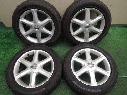 4本価格★日産 F50 シーマ 純正 225/55R17 ブリヂストン レグノ GR-9000 17インチ PCD114.3/5H★3110407HAノ