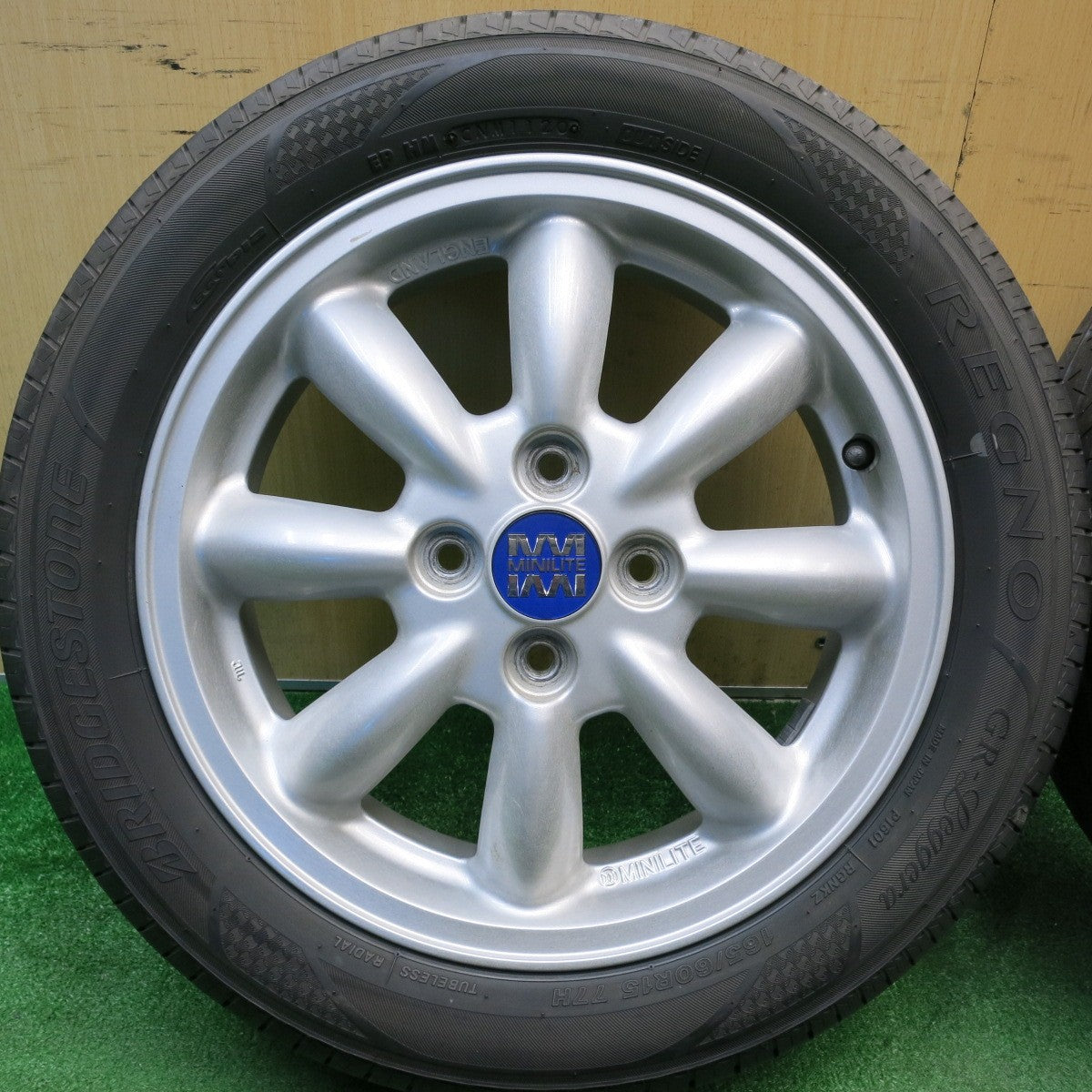 4本価格★ダイハツ 純正 MINILITE 165/60R15 ブリヂストン レグノ GR-Leggera ミニライト 15インチ PCD100/4H★6022608HAノ