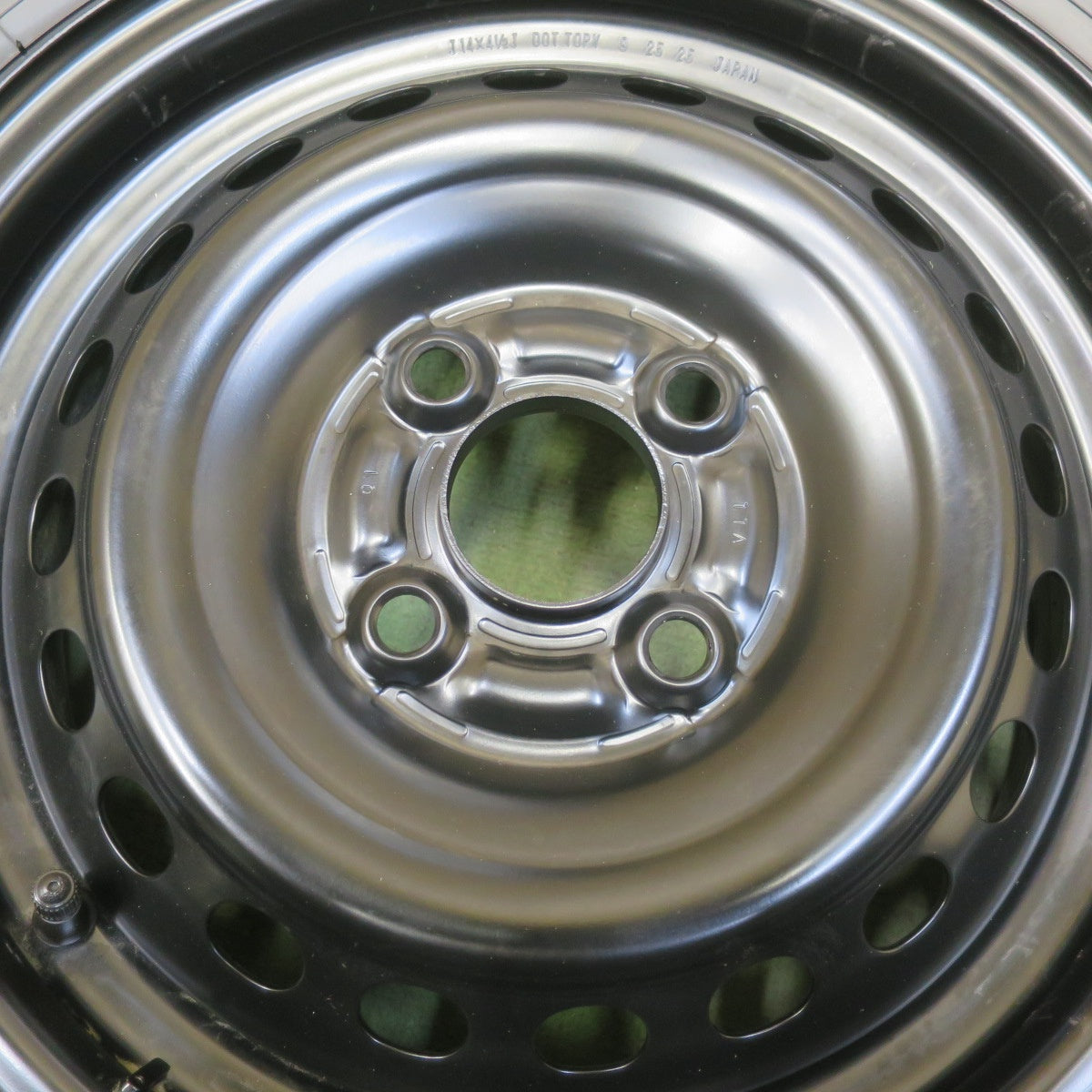 新車外し！25年◎ホンダ JF3 JF4 N-BOX 純正 スチール 155/65R14 ヨコハマ ブルーアース AE01K 14インチ PCD100/4H◎6092303イノ