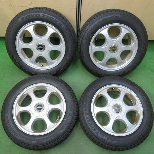 超バリ溝!24年!ほぼ10分★スタッドレス 205/60R16 トーヨー オブザーブ GIZ3 ILLUGA 16インチ PCD100 114.3/5H マルチ★5071604イス