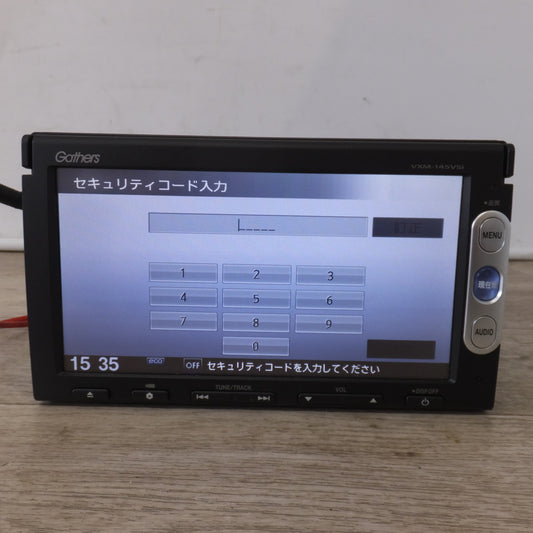 [送料無料] 現状品★パナソニック製 ホンダ 純正 ベーシックインターナビ Gathers VXM-145VSi 08A40-S50-430　セキュリティロック(44)★