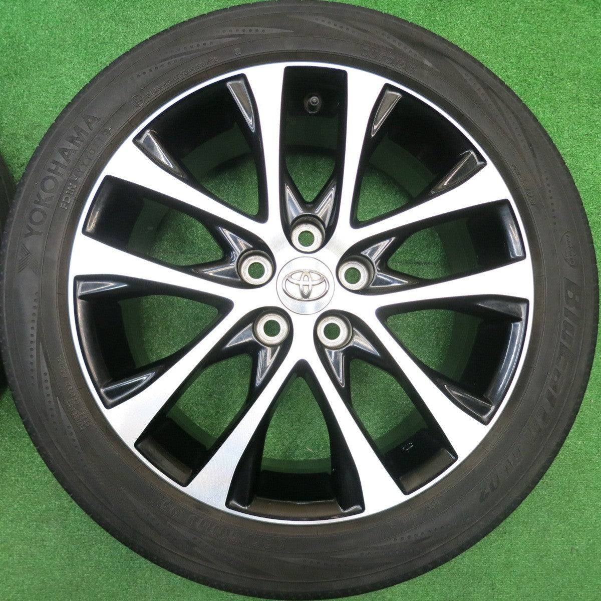 4本価格★トヨタ 50系 エスティマ 純正 225/50R18 ヨコハマ ブルーアース RV-02 18インチ PCD114.3/5H★5102507HAノ