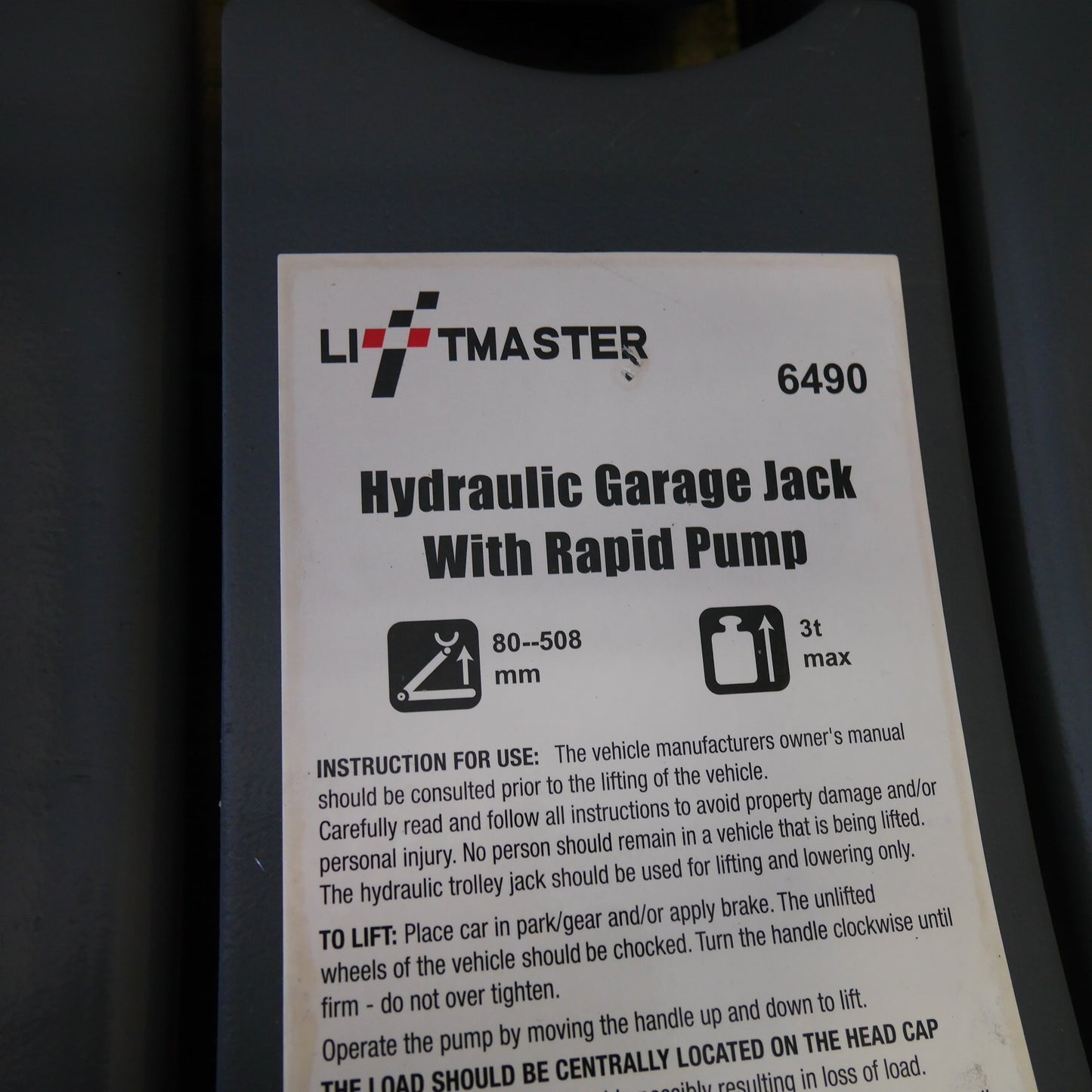 [送料無料] ☆LiftMaster 3ton 油圧 ガレージ ジャッキ 6490 3トン ローダウン 車 トラック SUV 等に リフトマスター☆