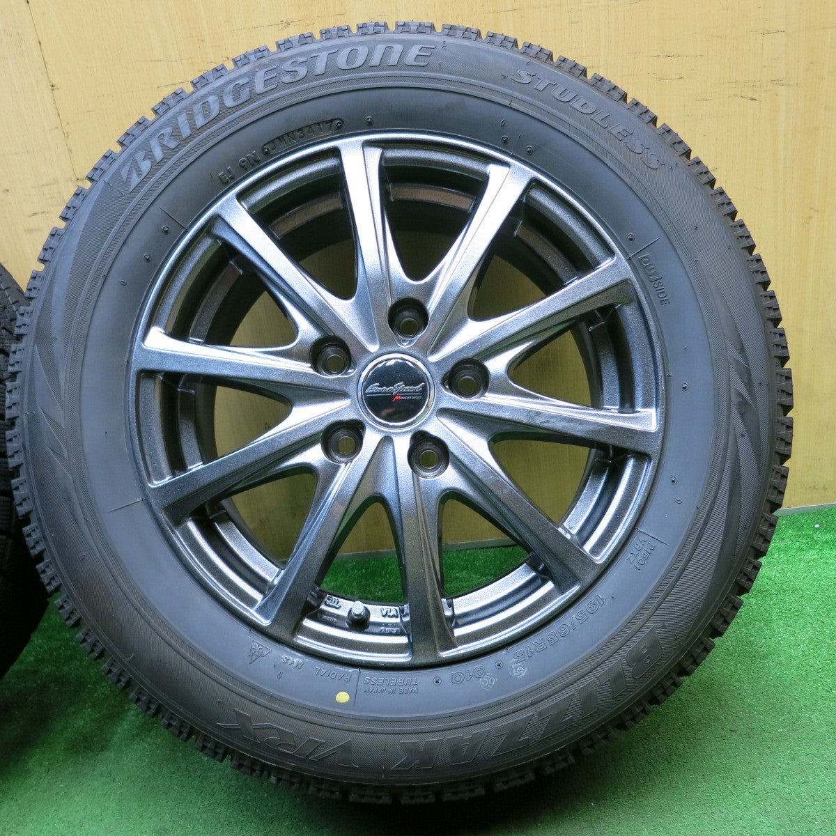 バリ溝！9.5分★スタッドレス 195/65R15 ブリヂストン ブリザック VRX EuroSpeed MANARAY SPORT マナレイ 15インチ PCD114.3/5H★5062004NJス